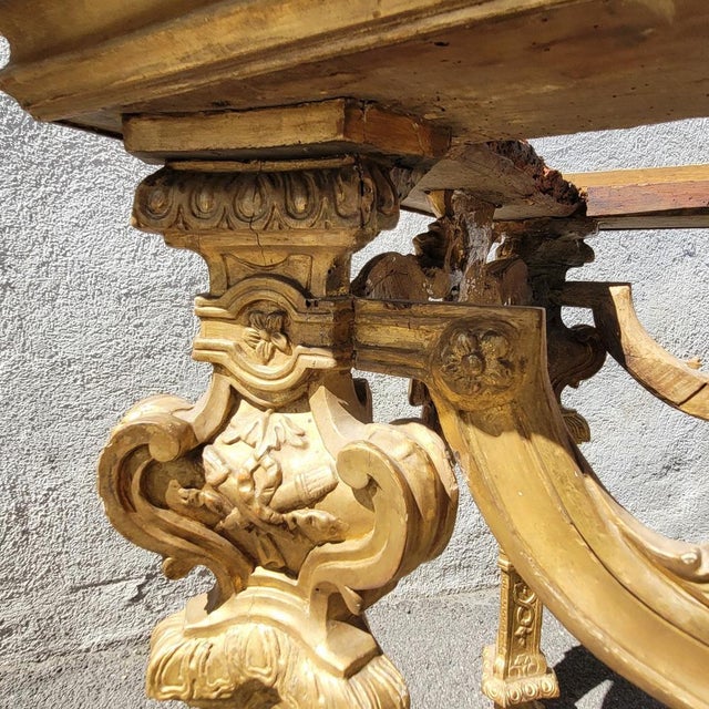 Wood Louis XIV Center Table by Piedmont For Sale - Image 7 of 16