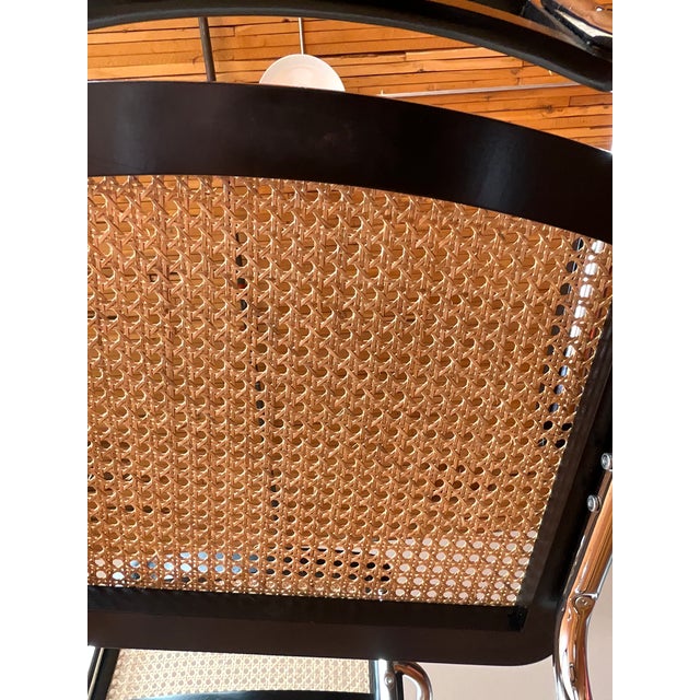 Chrome 1990s Cesca Chairs by Marcel Breuer Attributed, Set of 2 For Sale - Image 8 of 11