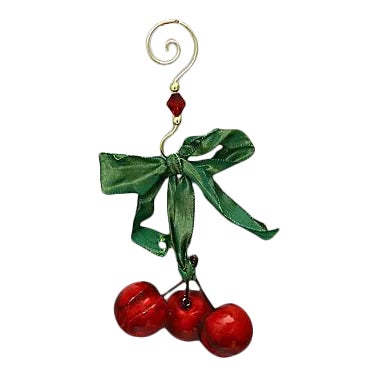 Italian Alabaster Cherries Ornament For Sale