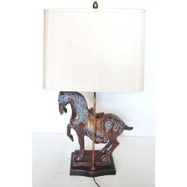 MidCentury Frederick Cooper Tang Dynasty Horse Table Lamp Chairish