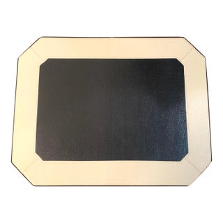 Rectangular Leather Placemats With Border For Sale