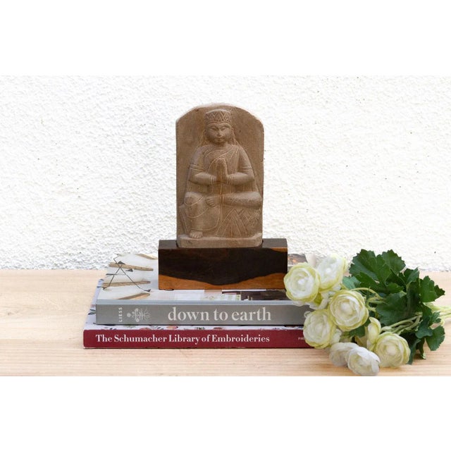 The Silent Prayer, Antique Stone Praying Figure For Sale - Image 9 of 9