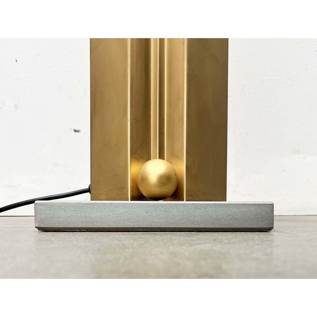 Postmodern Postmodern Italian Golden Model Totem Floor Lamp by Kazuhide Takahama for Sirrah, 1980s For Sale - Image 3 of 18