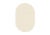 White Oval Plain Rug from Marqqa For Sale