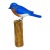 Hand Carved Bluebird Handmade Hand Painted Bird 8"h Wood Carving For Sale