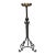 Maitland Smith Baroque Style Wrought Iron & Bronze Floor Pricket Candlestick For Sale