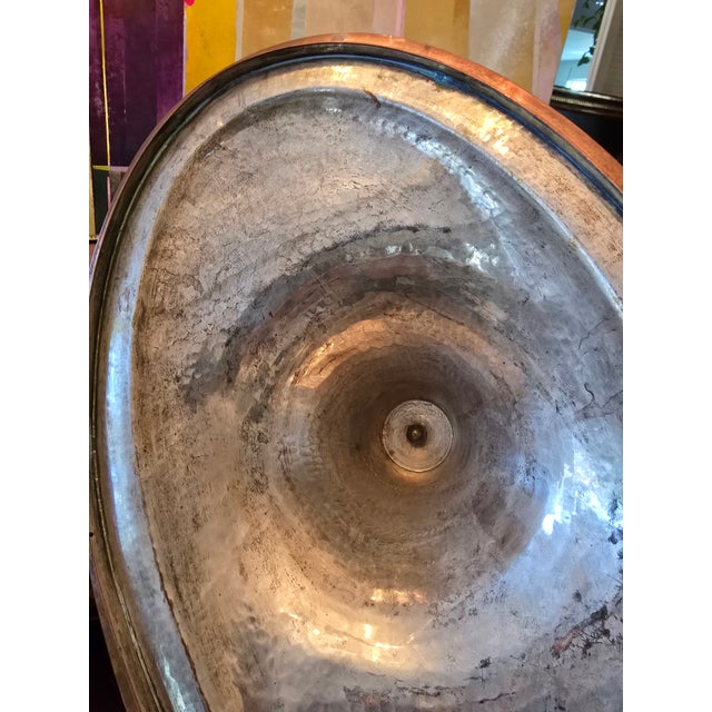 Antique Neoclassical Italian Copper Centerpiece Urn For Sale - Image 10 of 12