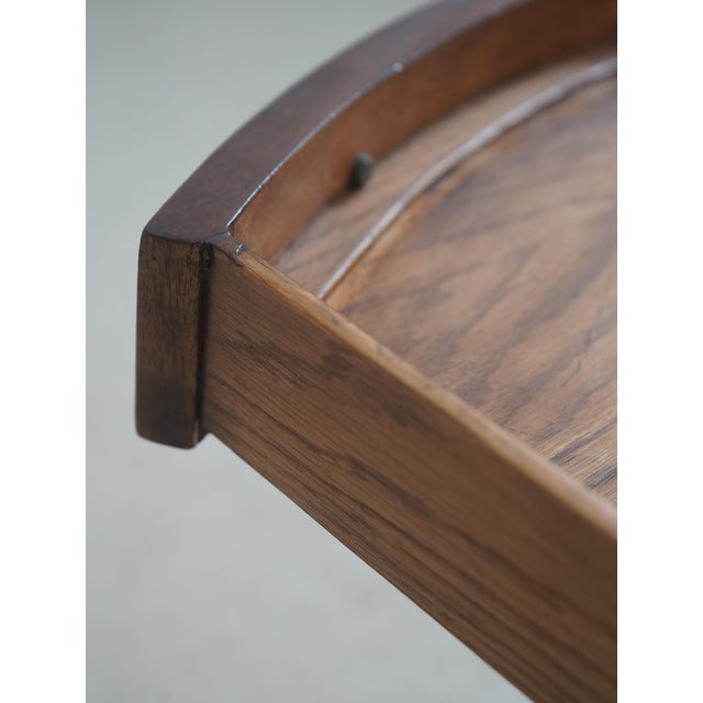 2010s Jonathan Charles Round English Style Drum Table For Sale - Image 5 of 18