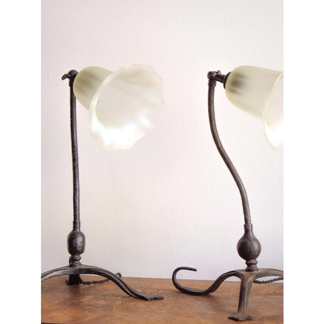 Individual or Set of 2 England, 1930s Iron and Glass 10.25"W x 12.25"D x 14.75"H