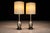 1920s 1930s Art Nouveau Table Lamps in Metal, Brass and Marble - a Pair For Sale - Image 5 of 9