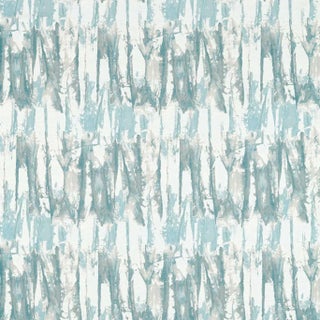Harlequin Eco Takara Fabric in Frost/Silver Willow For Sale