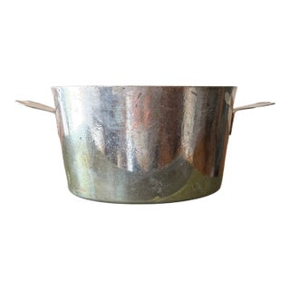 Mid 20th Century Le Cordon Bleu French Aluminum Pan Double Handle Made in France For Sale