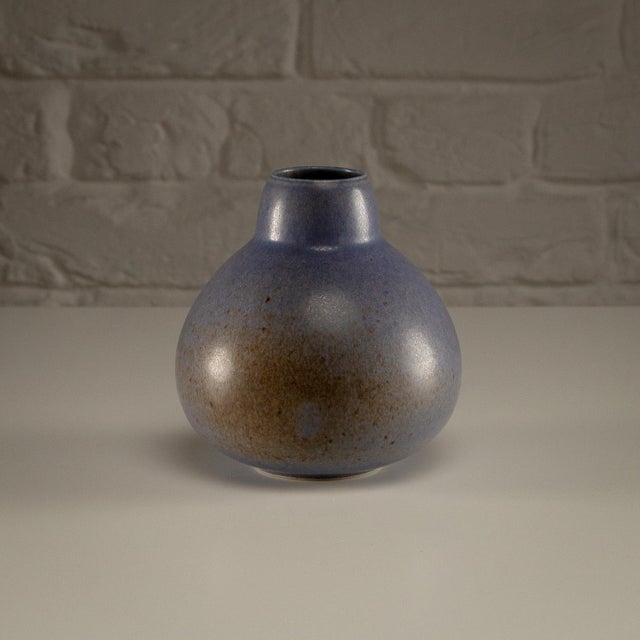 Blue Hares Fur Glazed Vase from Saxbo, Denmark, 1930s For Sale - Image 13 of 13