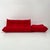 Mid-Century Modern Set of Red 3-Seater Togo Sofa & Ottoman by Michel Ducaroy for Ligne Roset, 1970s For Sale - Image 3 of 17