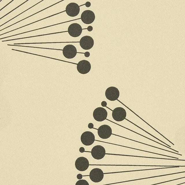 Abstract Sample - Schumacher x Neisha Crosland Anemone Wallpaper in Black & White For Sale - Image 3 of 5