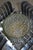 Metal Brutalist Aluminium Ceiling Light with Handmade Textured Glass, 1980 For Sale - Image 7 of 14