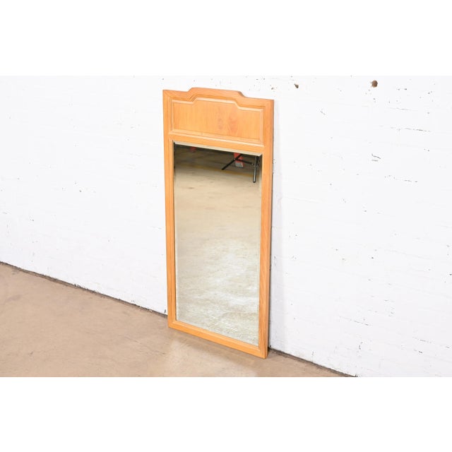 Henredon Henredon Mid-Century Modern Sculpted Ash Framed Wall Mirror For Sale - Image 4 of 8