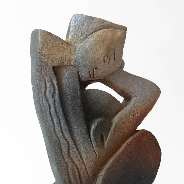 Abstract Figure in Ceramic, 1980s For Sale - Image 3 of 10