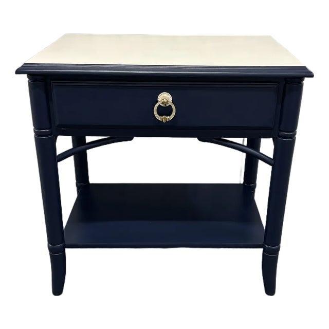 Coastal Chic Blue Nightstand by Thomasville For Sale