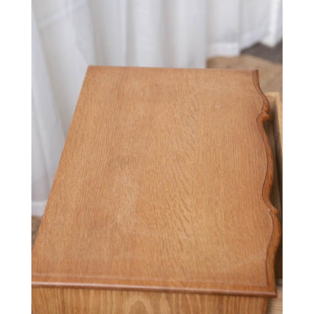 1970s Danish Modern Oak Side Chest Attributed to Henning Kjaernulf For Sale In Columbus - Image 6 of 14