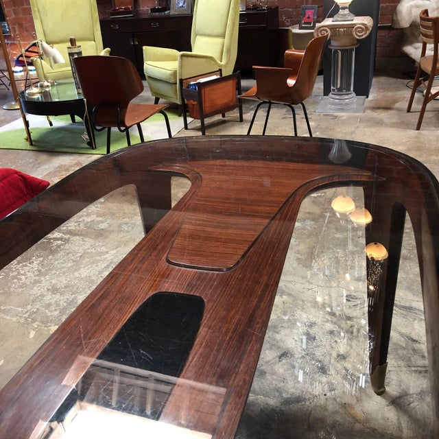 Serafino Arrighi Midcentury Dining Table in Cherrywood by Paolo Buffa for Arrighi, Italy, 1940s For Sale - Image 4 of 12