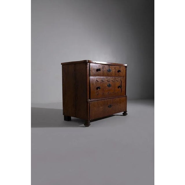 Italian Sicilian Chest of Drawers in Briar Wood, Late 1800s For Sale - Image 11 of 11