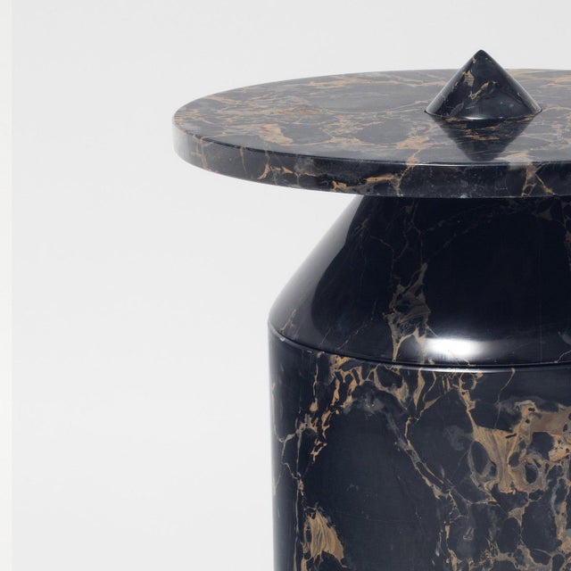 MMairo Modern Handcrafted Coffee Table in Italian Marble by Karen Chekerdjian For Sale - Image 4 of 12