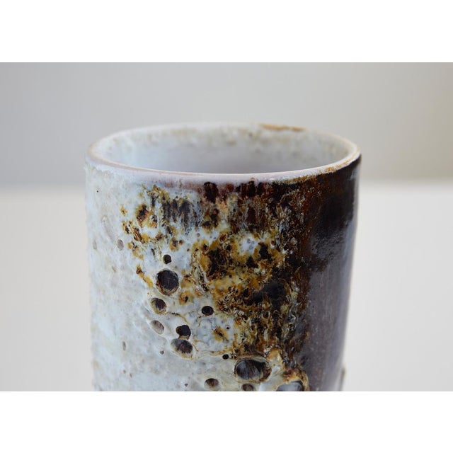 Black Ceramic Vase by Pino Castagna, Italy, 1960s For Sale - Image 8 of 11