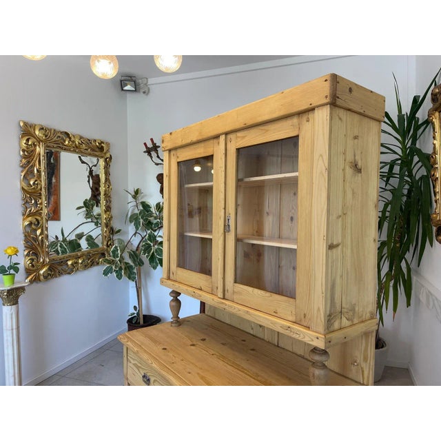 Wilhelminian Natural Wood Cabinet For Sale - Image 8 of 16