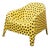 Mid 20th Century Yellow Black Dot Chair For Sale