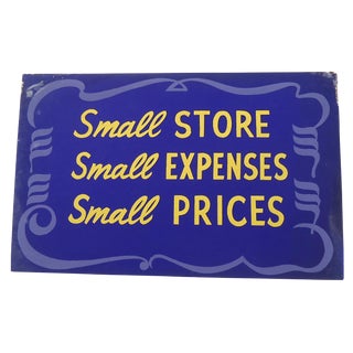 Vintage 40s Shop Sign For Sale
