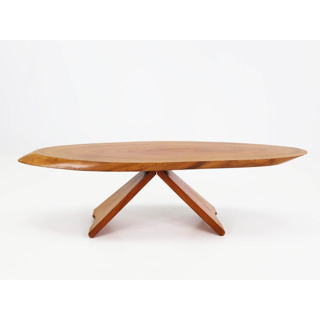 Large Organic Wood Coffee Table by George Nakashima, 1965 For Sale - Image 13 of 13