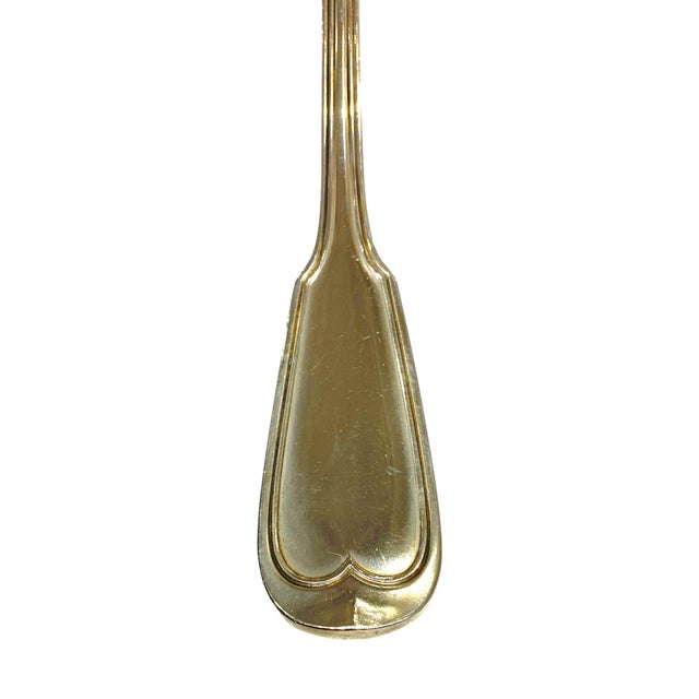 Metal 19th Century Christofle France Ladle/Louche "Filet" (Or "Chinon") Pattern For Sale - Image 7 of 9