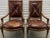 Wood 1 of 2 18c Style Hendrix Allardyce Tufted Leather Giltwood Arm Chair For Sale - Image 7 of 7