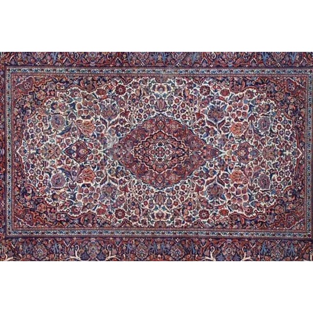 Persian 1950s Persian Kashan Rug, 4'5"x 6'9" For Sale - Image 3 of 8