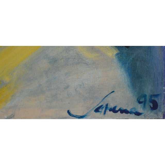 Abstract "Smoke and Mirrors" Fauvist Oil Portrait of a Woman by Sarena Rosenfeld For Sale - Image 3 of 5