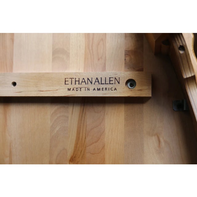 French Provincial Ethan Allen Oval Country French Coffee Table For Sale - Image 3 of 5