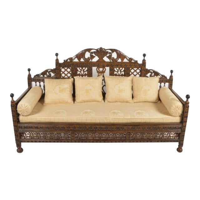 Vintage Anglo Indian Sofa Settee For Sale