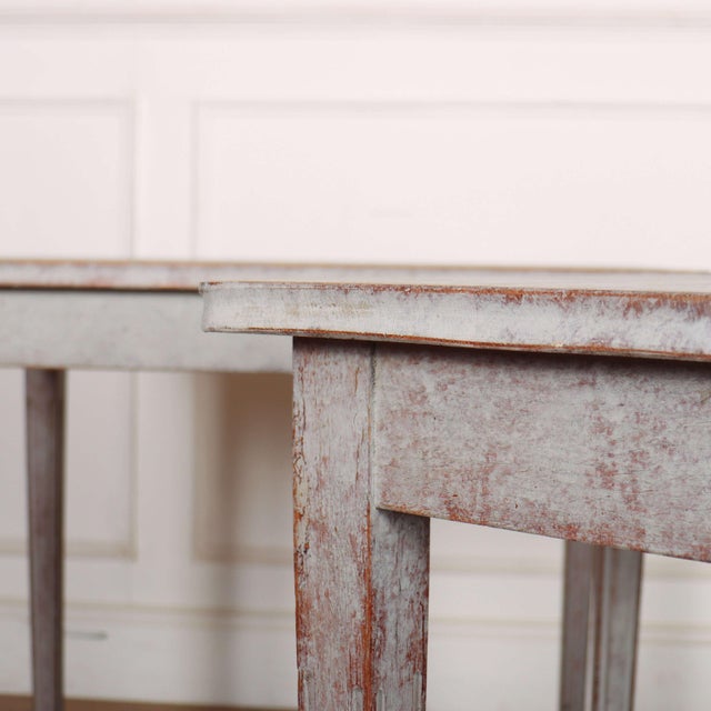 Wood Swedish Side Tables, 1890s, Set of 2 For Sale - Image 7 of 9