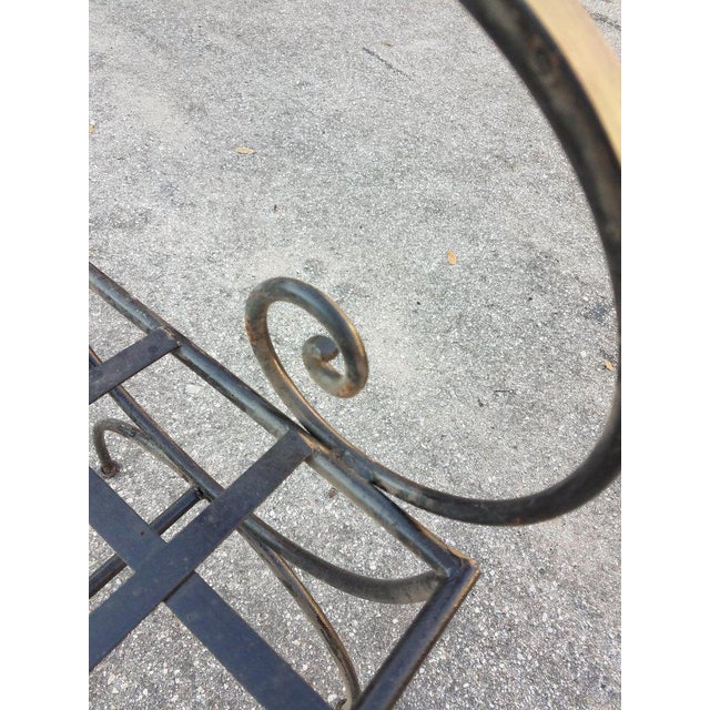 Moroccan Moroccan Wrought Iron Chair For Sale - Image 3 of 6