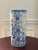 Vintage Hand Painted Blue and White Umbrella Stand For Sale - Image 4 of 8