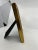 Vintage Italian Red Bole Gold Gilt Wood, Easel Back Picture Frame Under Glass For Sale - Image 4 of 14
