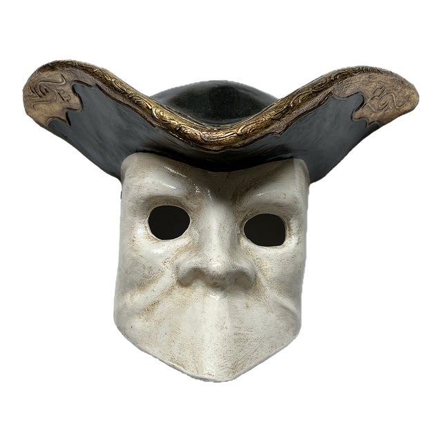 Collection of 8 Vintage Carnival Masks, Handmade in Venice For Sale