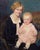 Excellent figurative painting of a mother and child by H. Willard Ortlip (American, 20th Century), 1927. Signature and...