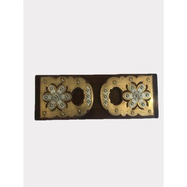 Antique Victorian Walnut and Brass Mounted Sliding Bookends, 1860 For Sale - Image 6 of 6