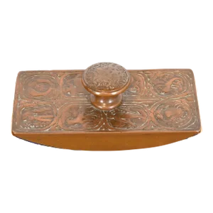 Tiffany Studios New York "Zodiac" Bronze Rocker Blotter, Circa 1910