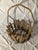 Wood Americana Antique Adirondack Twig Mushroom Foraging basket.Adirondack Twigs Primitive Style W/ a Large Bent Twig Handle. Early 20th Century For Sale - Image 7 of 12