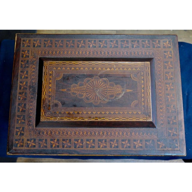 Vintage Antique Continental Humidor For Sale - Image 9 of 12