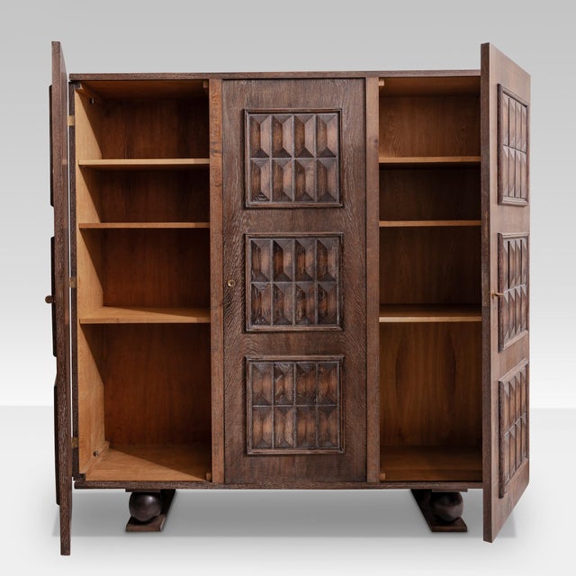 Cabinet by Charles Dudouyt, 1950s, in Flawless conditions. Designed 1950 to 1959 This piece is attributed to the mentioned...