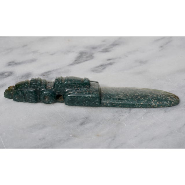 15th Century & Earlier Costa Rica Jade Avian Axe God Celt Pendant Pre Columbian, 500 Ad-1500 Ad For Sale - Image 5 of 9